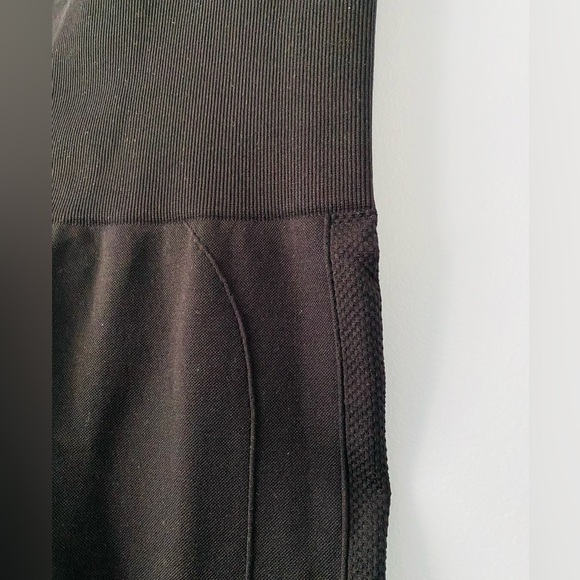 HOMMA Large Active High Waist Tummy Compression Legging TC102 Black Spandex - Picture 3 of 9